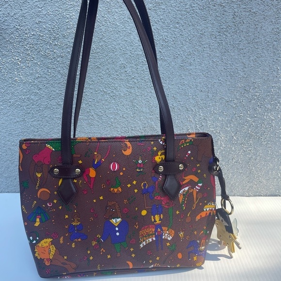 Piero Guidi Magic Circus Shoulder Tote Bag - Picture 1 of 16
